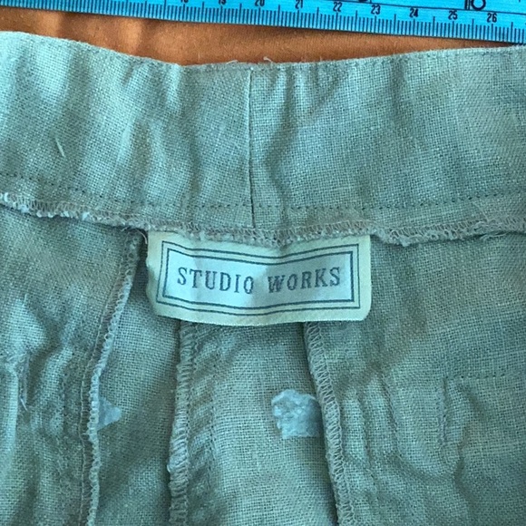 Studio Works KHAKI LINEN Cargo Shorts Waist 31 Resort Ready - Picture 4 of 16